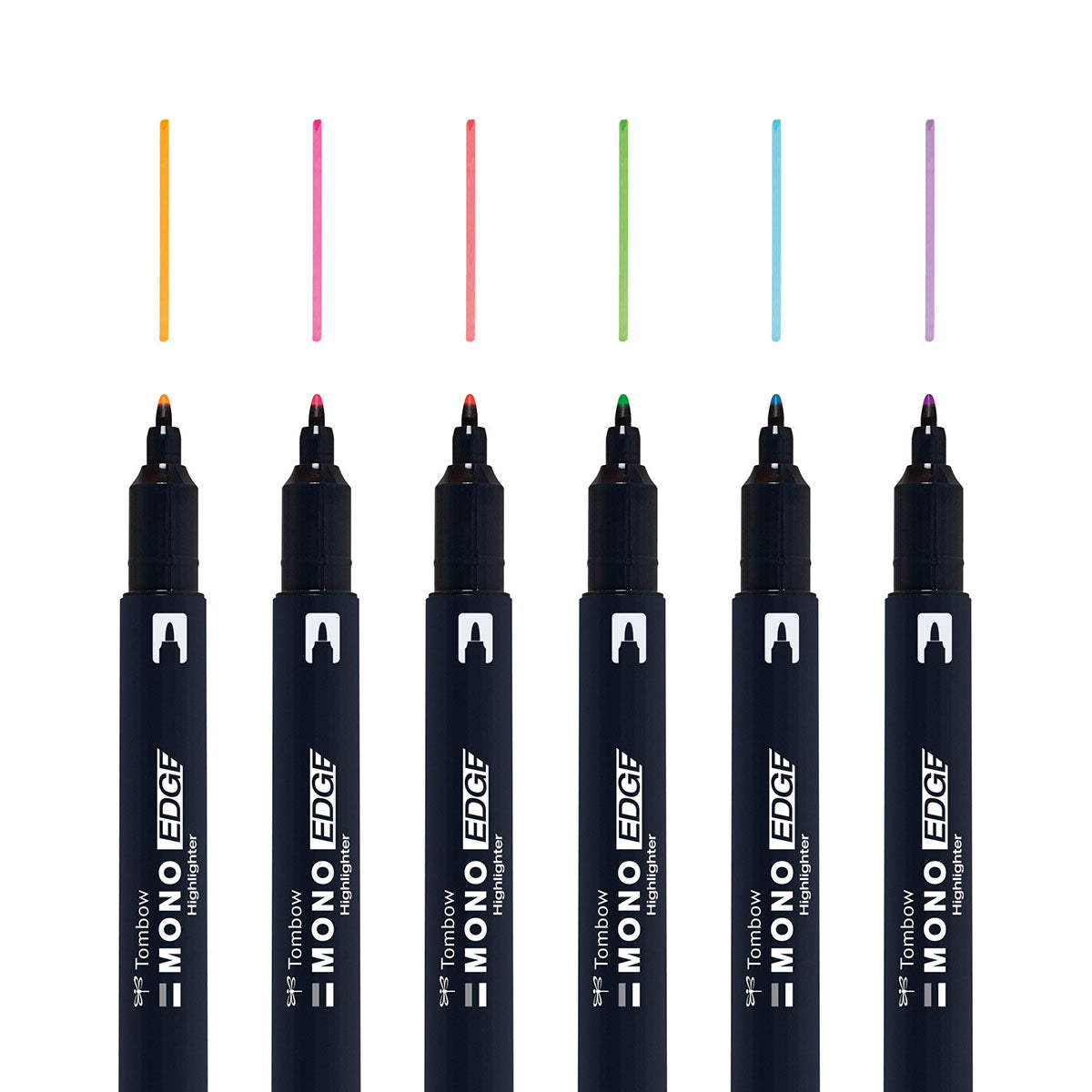 Tombow MONO Edge Highlighter 6 Set