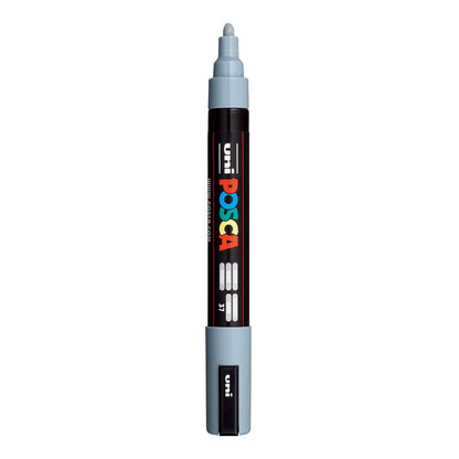 Uni Posca PC-5M Medium 2.5 mm paint marker in Grey