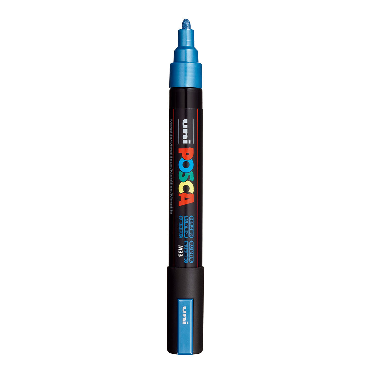 Uni Posca PC-5M Medium 2.5 mm paint marker in Metallic Blue
