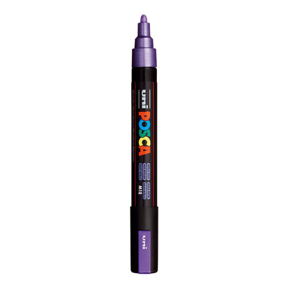 Uni Posca PC-5M Medium 2.5 mm paint marker in Metallic Violet