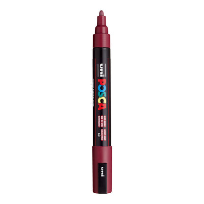 Uni Posca PC-5M Medium 2.5 mm paint marker in Red Wine