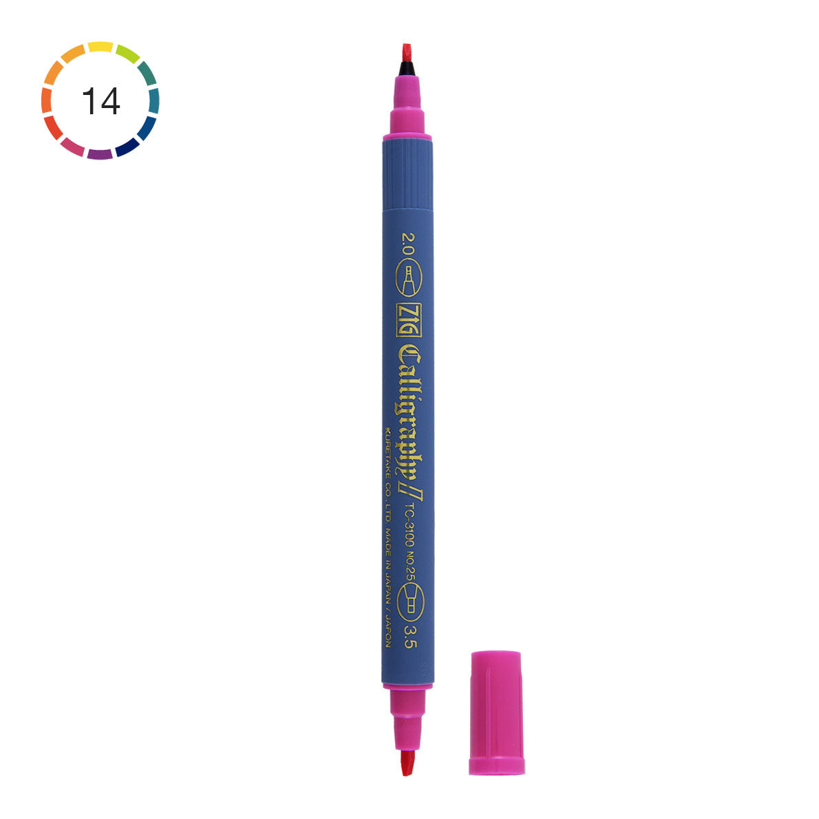 ZIG Kuretake Calligraphy II TC-3100 Twin Tip Pen